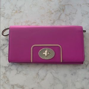 Kate Spade Pink Leather Wallet Like New